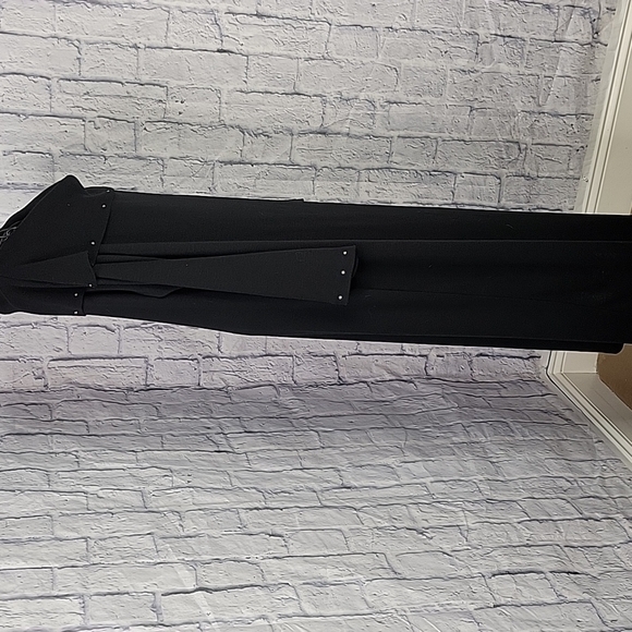 LENNY‎ NEW YORK Sequined Maxi Black Sweater Dress Large - Picture 5 of 12